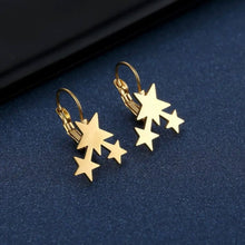 Load image into Gallery viewer, TRIPLE STAR LUXE EARRINGS
