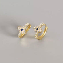 Load image into Gallery viewer, TARA EYE HUGGIE EARRINGS
