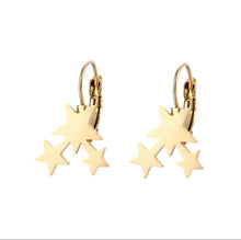 Load image into Gallery viewer, TRIPLE STAR LUXE EARRINGS
