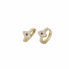 Load image into Gallery viewer, TARA EYE HUGGIE EARRINGS
